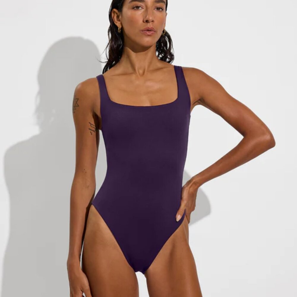 Left on Friday One-Piece Streamline Suit - Purple - L - NWT